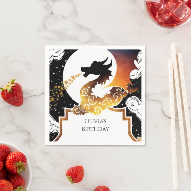 Servilleta De Papel Aniversario del Dragón caprichoso (In situ)