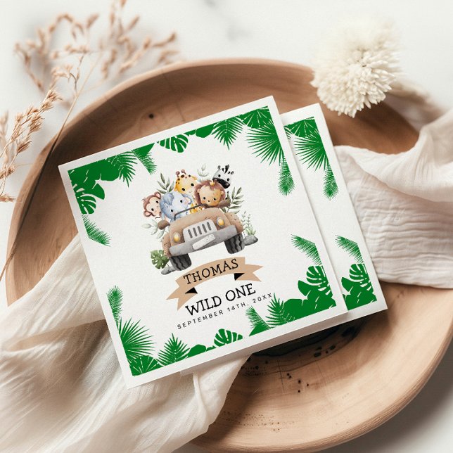 Servilleta De Papel Aniversario del Safari de la Selva Tropical (Subido por el creador)