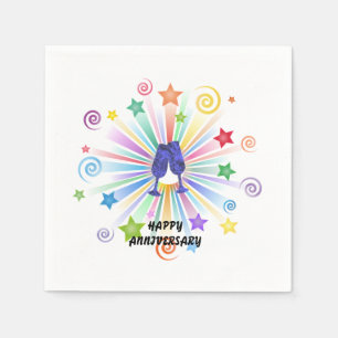 Servilleta De Papel Aniversario feliz