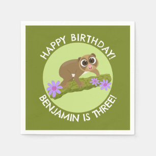 Servilleta De Papel Aniversario personalizado del personalizado de lor