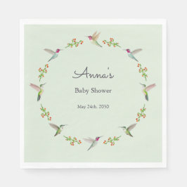 Servilleta De Papel Anna's Hummingbirds baby Shower