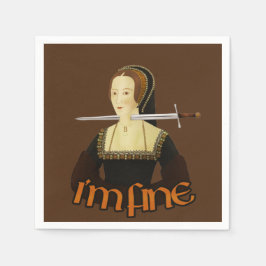 Servilleta De Papel Anne Boleyn - estoy bien