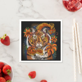 Servilleta De Papel Año chino del tigre