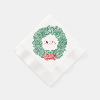 Servilleta De Papel Año de guerra de los Navidades modernos