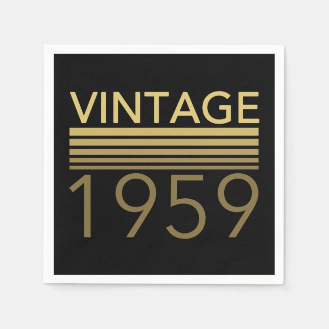 Servilleta De Papel Año de nacimiento de 1959 (Anverso)