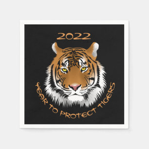 Servilleta De Papel Año de protección de los tigres 2022