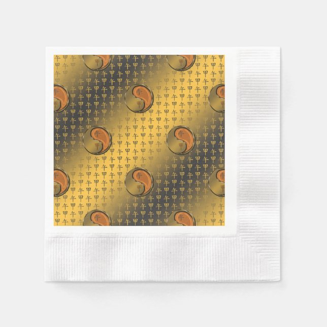 Servilleta De Papel Año del Caballo de la Madera (Anverso)