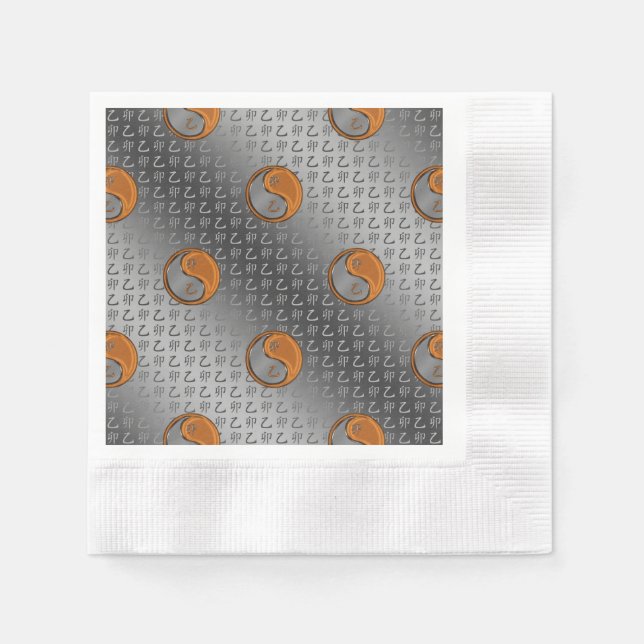 Servilleta De Papel Año del Conejo de la Madera (Anverso)