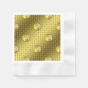 Servilleta De Papel Año del Dragón Metalizado