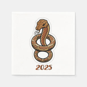 Servilleta De Papel Año Nuevo Chino De La Serpiente 2025