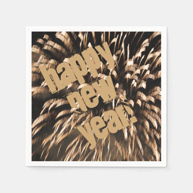 Servilleta De Papel Año Nuevo Fiesta moderno (Anverso)