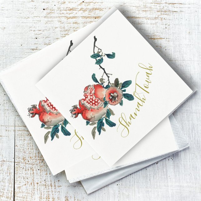 Servilleta De Papel Año Nuevo Judío Rosh Hashanah Elegante Fruta Dulce (Subido por el creador)