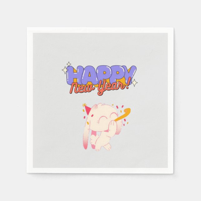 Servilleta De Papel "Año Nuevo, nuevas vibraciones" (Anverso)