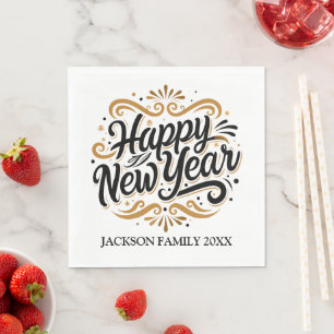 Servilleta De Papel Año Nuevo Personalizado