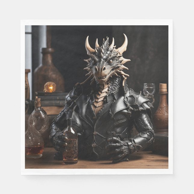 Servilleta De Papel Años nuevos chinos dragones (Anverso)