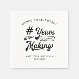 Servilleta De Papel AÑOS REtro Aniversario EN LLEGADA