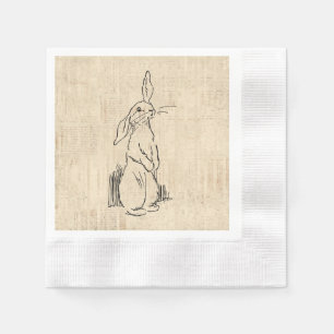 Servilleta De Papel Antecedentes artísticos de conejo fresco