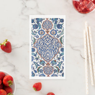 Servilleta De Papel Antigua Floral Otomana Iznik