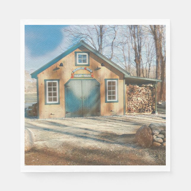 Servilleta De Papel Antigua tienda de azúcar de Mapele (Anverso)