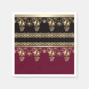 Servilleta De Papel Antiguo árabe decorativo este ornamental barroco