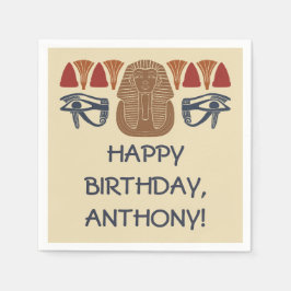 Servilleta De Papel Antiguo Egipto Rey Tut Personalizado Fiesta