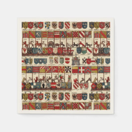 Servilleta De Papel Antiguo escudo de armas de Valonia