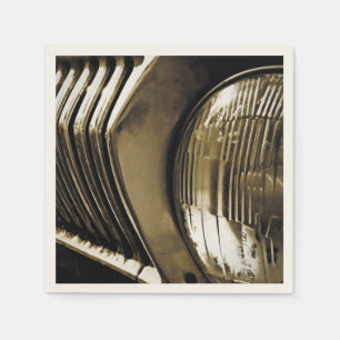 Servilleta De Papel Antiguo faro clásico del coche