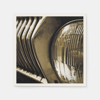 Servilleta De Papel Antiguo faro clásico del coche