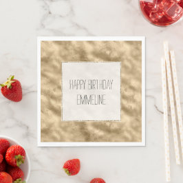 Servilleta De Papel Antiguo Glitz White