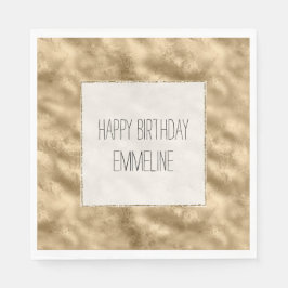 Servilleta De Papel Antiguo Glitz White