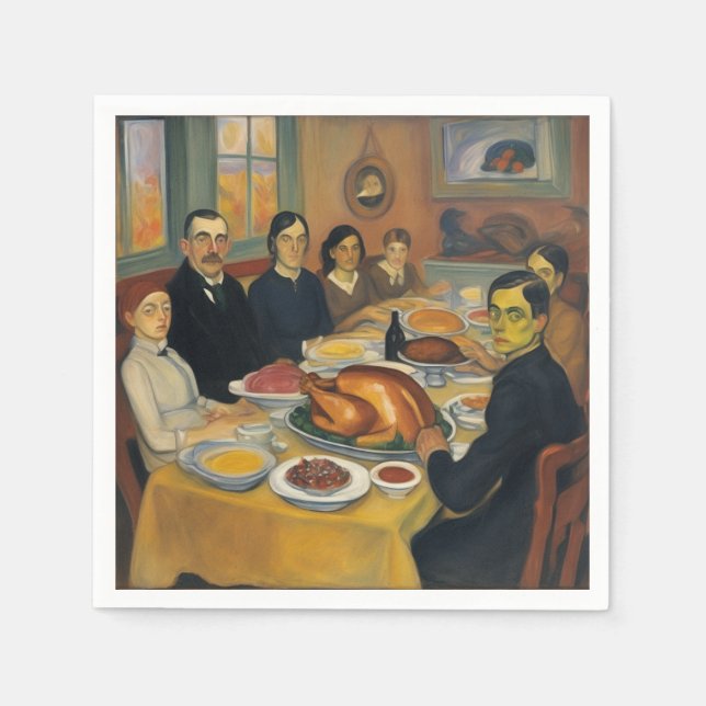 Servilleta De Papel Antiguo nórdico (Anverso)