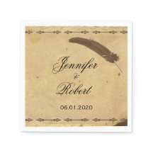 Antiguo Parque de Elegancia de Moda con Boda Quill