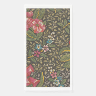 Servilleta De Papel Antiguo toile francés de Jouy ramas florales de lo