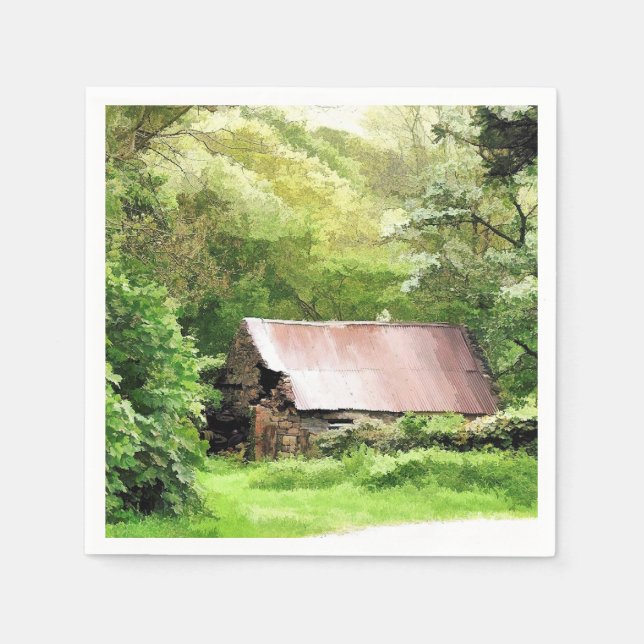 SERVILLETA DE PAPEL ANTIGUOS BARNS (Anverso)