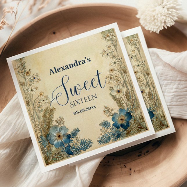 Servilleta De Papel Antique Botanical Art Nouveau Sweet Sixteen (Subido por el creador)
