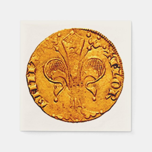 SERVILLETA DE PAPEL ANTIQUE GOLD FLORENTINE FORINT (Anverso)