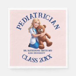 Servilleta De Papel antistress pediatrician teddy bear kids university