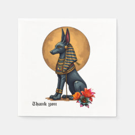 Servilleta De Papel Anubis a la luz de la luna, 