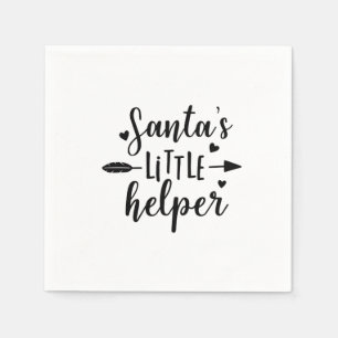 Servilleta De Papel Anuncio de Embarazo de Ayudante de Santa