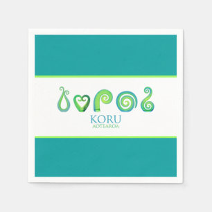 Servilleta De Papel Aotearoa Nueva Zelanda Koru - Verde