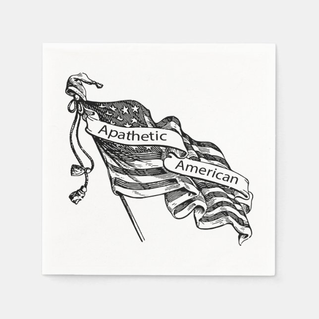 Servilleta De Papel Apático Americano (Anverso)
