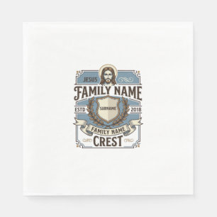 Servilleta De Papel Apellido de Jesús Cresta del Apellido de Jesús Cre