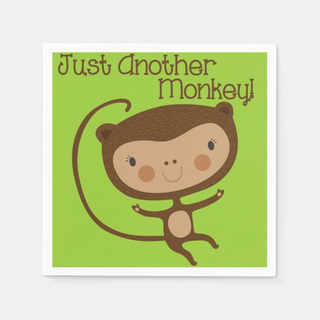 Servilleta De Papel Apenas otro mono (Anverso)