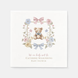 Servilleta De Papel apenas podemos esperar baby shower