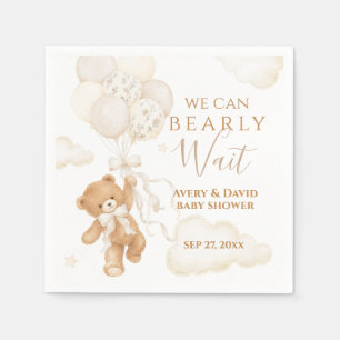 Servilleta De Papel Apenas Podemos Esperar Baby Shower Neutral