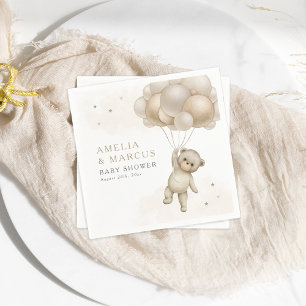 Servilleta De Papel Apenas Podemos Esperar Oso de Peluche Cortina de D