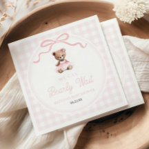 Apenas Podemos Esperar Oso de Peluche Rosa Baby Sh