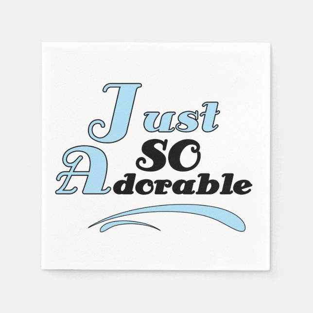 Servilleta De Papel Apenas tan adorable (Anverso)