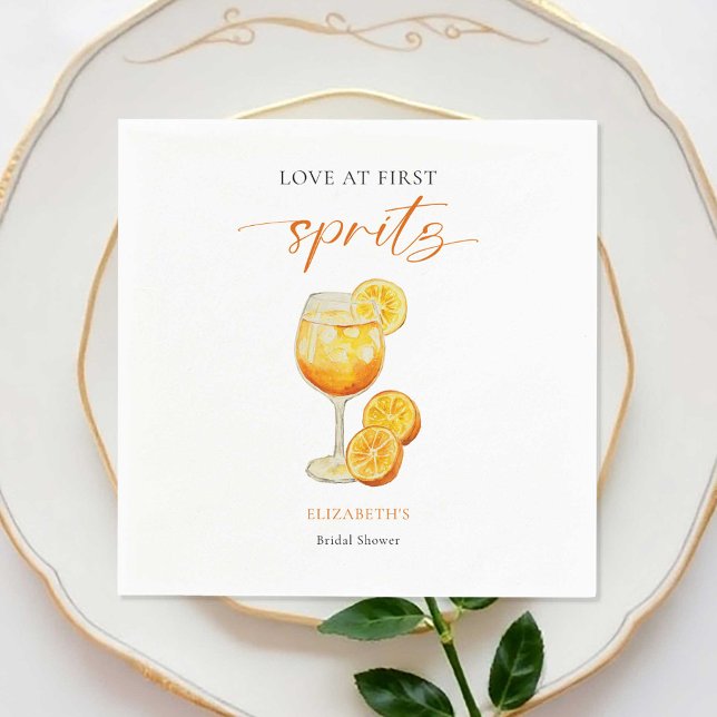 Servilleta De Papel Aperol Amor al Primer Spritz Despedida de Soltera  (Subido por el creador)