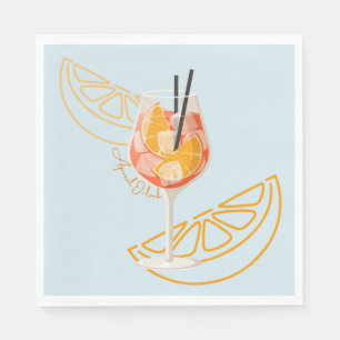 Servilleta De Papel Aperol O'Clock